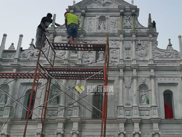 澳门玻璃钢大三巴牌坊雕塑